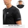 imageMens UPF 50 Sun Protection Dry Fit Workout TShirts Rash Guard Swim Shirts Moisture Wicking Tee for Athletic Beach HikingBlack