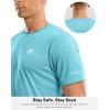 imageMens UPF 50 Sun Protection Dry Fit Workout TShirts Rash Guard Swim Shirts Moisture Wicking Tee for Athletic Beach HikingBlue