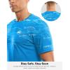 imageMens UPF 50 Sun Protection Dry Fit Workout TShirts Rash Guard Swim Shirts Moisture Wicking Tee for Athletic Beach HikingBlue Shoal