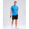 imageMens UPF 50 Sun Protection Dry Fit Workout TShirts Rash Guard Swim Shirts Moisture Wicking Tee for Athletic Beach HikingBlue Shoal