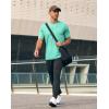imageMens UPF 50 Sun Protection Dry Fit Workout TShirts Rash Guard Swim Shirts Moisture Wicking Tee for Athletic Beach HikingBright Green