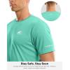 imageMens UPF 50 Sun Protection Dry Fit Workout TShirts Rash Guard Swim Shirts Moisture Wicking Tee for Athletic Beach HikingBright Green
