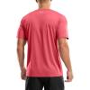 imageMens UPF 50 Sun Protection Dry Fit Workout TShirts Rash Guard Swim Shirts Moisture Wicking Tee for Athletic Beach HikingCoral