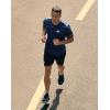 imageMens UPF 50 Sun Protection Dry Fit Workout TShirts Rash Guard Swim Shirts Moisture Wicking Tee for Athletic Beach HikingDark Blue