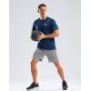 imageMens UPF 50 Sun Protection Dry Fit Workout TShirts Rash Guard Swim Shirts Moisture Wicking Tee for Athletic Beach HikingDark Blue