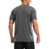 imageMens UPF 50 Sun Protection Dry Fit Workout TShirts Rash Guard Swim Shirts Moisture Wicking Tee for Athletic Beach HikingDark Grey