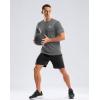 imageMens UPF 50 Sun Protection Dry Fit Workout TShirts Rash Guard Swim Shirts Moisture Wicking Tee for Athletic Beach HikingDark Grey