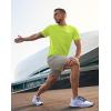 imageMens UPF 50 Sun Protection Dry Fit Workout TShirts Rash Guard Swim Shirts Moisture Wicking Tee for Athletic Beach HikingFluorescent Green
