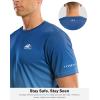imageMens UPF 50 Sun Protection Dry Fit Workout TShirts Rash Guard Swim Shirts Moisture Wicking Tee for Athletic Beach HikingGradient Blue