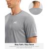 imageMens UPF 50 Sun Protection Dry Fit Workout TShirts Rash Guard Swim Shirts Moisture Wicking Tee for Athletic Beach HikingHeather Grey