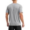 imageMens UPF 50 Sun Protection Dry Fit Workout TShirts Rash Guard Swim Shirts Moisture Wicking Tee for Athletic Beach HikingLight Grey