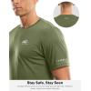 imageMens UPF 50 Sun Protection Dry Fit Workout TShirts Rash Guard Swim Shirts Moisture Wicking Tee for Athletic Beach HikingOlive