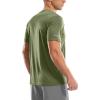 imageMens UPF 50 Sun Protection Dry Fit Workout TShirts Rash Guard Swim Shirts Moisture Wicking Tee for Athletic Beach HikingOlive