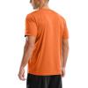 imageMens UPF 50 Sun Protection Dry Fit Workout TShirts Rash Guard Swim Shirts Moisture Wicking Tee for Athletic Beach HikingOrange