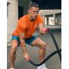 imageMens UPF 50 Sun Protection Dry Fit Workout TShirts Rash Guard Swim Shirts Moisture Wicking Tee for Athletic Beach HikingOrange