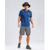 imageMens UPF 50 Sun Protection Dry Fit Workout TShirts Rash Guard Swim Shirts Moisture Wicking Tee for Athletic Beach HikingRoyal Blue