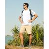 imageMens UPF 50 Sun Protection Dry Fit Workout TShirts Rash Guard Swim Shirts Moisture Wicking Tee for Athletic Beach HikingWhite