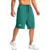 imageG Gradual Mens Basketball Shorts with Zipper Pockets Lightweight Quick Dry 11quot Long Shorts for Men Athletic GymGreen