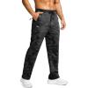imageG Gradual Mens Fleece Lined Pants with 3 Zipper Pockets Water Resistant Winter Warm Hiking Pants Athletic Sweatpants for MenGrey Camo