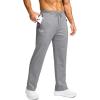 imageG Gradual Mens Fleece Lined Pants with 3 Zipper Pockets Water Resistant Winter Warm Hiking Pants Athletic Sweatpants for MenGrey Heather