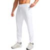 imageG Gradual Mens Joggers Pants with Zipper Pockets Stretch Athletic Sweatpants for Men Workout Jogging RunningWhite