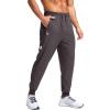 imageG Gradual Mens Joggers with Zipper Pockets Lightweight Athletic Workout Pants Quick Dry Sweatpants for Men Running HikingPurple Grey