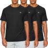 imageG Gradual Mens Workout Quick Dry TShirts Short Sleeve Lightweight Cooling Gym Shirts Tee for Running Beach Hiking3 Pack BlackBlackBlack