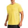 imageG Gradual Mens Workout Shirts Quick Dry Athletic Running TShirts Lightweight Moisture Wicking Short Sleeve Sports Gym TopsYellow