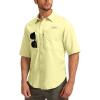 imageMens Fishing Shirts with Zipper Pockets UPF 50 Lightweight Cool Short Sleeve Button Down Shirts for Men Casual HikingSunlit