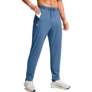 imageG Gradual Mens 30quot32quot34quot36quot Inseam Tall Sweatpants with Zipper Pockets Stretch Long Joggers Athletic Workout Pants MenSlate Blue
