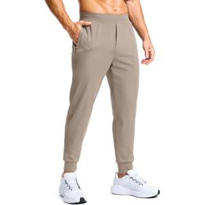 imageG Gradual Mens Golf Joggers Pants with Zipper Pockets Stretch Sweatpants Slim Fit Track Pants Joggers for Men Work RunningCliff Ash