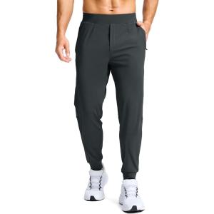 imageG Gradual Mens Golf Joggers Pants with Zipper Pockets Stretch Sweatpants Slim Fit Track Pants Joggers for Men Work RunningDark Gray