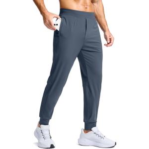 imageG Gradual Mens Golf Joggers Pants with Zipper Pockets Stretch Sweatpants Slim Fit Track Pants Joggers for Men Work RunningDusty Blue