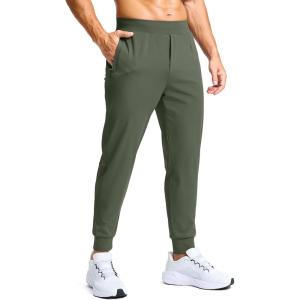 imageG Gradual Mens Golf Joggers Pants with Zipper Pockets Stretch Sweatpants Slim Fit Track Pants Joggers for Men Work RunningSage