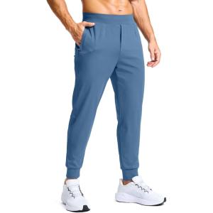 imageG Gradual Mens Golf Joggers Pants with Zipper Pockets Stretch Sweatpants Slim Fit Track Pants Joggers for Men Work RunningSlate Blue