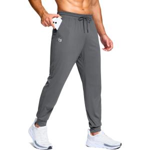 imageG Gradual Mens Joggers Lightweight Athletic Workout Pants with Pockets Stretch Track Running Sweatpants for Men Gym SportsGraphite Grey
