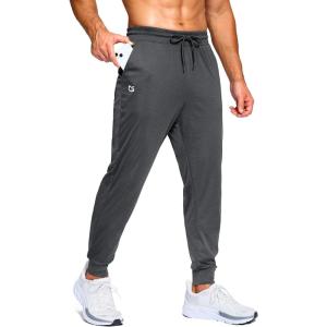 imageG Gradual Mens Joggers Lightweight Athletic Workout Pants with Pockets Stretch Track Running Sweatpants for Men Gym SportsHeathered Grey