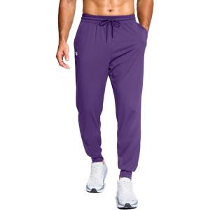 imageG Gradual Mens Joggers Lightweight Athletic Workout Pants with Pockets Stretch Track Running Sweatpants for Men Gym SportsPurple
