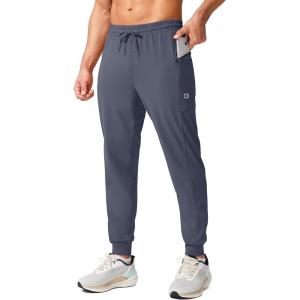 imageG Gradual Mens Joggers Pants with Zipper Pockets Stretch Athletic Sweatpants for Men Workout Jogging RunningDusty Blue