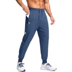 imageG Gradual Mens Joggers with Zipper Pockets Lightweight Athletic Workout Pants Quick Dry Sweatpants for Men Running HikingBlue