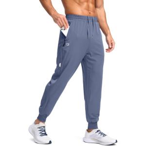 imageG Gradual Mens Joggers with Zipper Pockets Lightweight Athletic Workout Pants Quick Dry Sweatpants for Men Running HikingSlate Blue