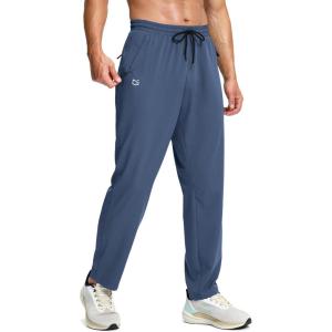 imageG Gradual Mens Lightweight Pants with 3 Zipper Pockets Athletic Workout Sweatpants Quick Dry Running Hiking Pants for MenBlue