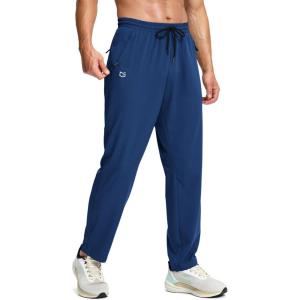 imageG Gradual Mens Lightweight Pants with 3 Zipper Pockets Athletic Workout Sweatpants Quick Dry Running Hiking Pants for MenRoyal Blue