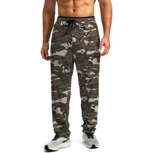 imageG Gradual Mens Sweatpants Mesh Lightweight with Zip Pockets Breathable Quick Dry Athletic Pants for Workout Running02green Camo