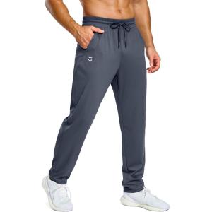 imageG Gradual Mens Sweatpants with Pockets Lightweight Workout Athletic Track Pants Stretch Gym Running Jogging Joggers for MenDusty Blue