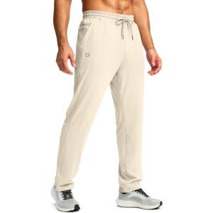 imageG Gradual Mens Sweatpants with Zipper Pocket Workout Athletic Track Pants Stretch Tapered Joggers for Gym Running JoggingTrench