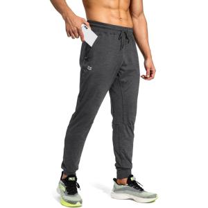 imageG Gradual Mens Sweatpants with Zipper Pockets Athletic Pants Traning Track Pants Joggers for Men Soccer Running WorkoutC Heathered Graphite Grey