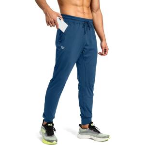 imageG Gradual Mens Sweatpants with Zipper Pockets Athletic Pants Traning Track Pants Joggers for Men Soccer Running WorkoutDark Blue