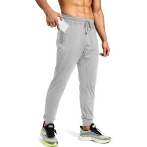 imageG Gradual Mens Sweatpants with Zipper Pockets Athletic Pants Traning Track Pants Joggers for Men Soccer Running WorkoutSilver Drop