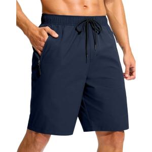 imageG Gradual Mens Swim Trunks 9quot Quick Dry Swimming Board Shorts with Zipper Pockets Swimwear Bathing Suit for Men No LinerNavy